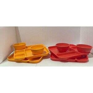 Nordic Ware Party Trays Kids cups and trays BPA free Microwave Safe Set of 4